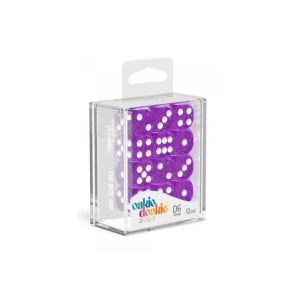 12 Dados 16mm Speckled Purpura