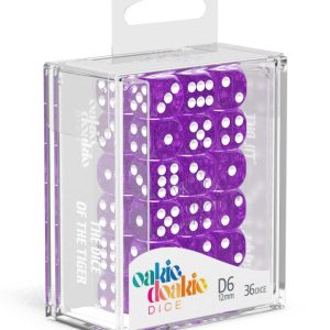 36 Dados 12mm Speckled Purpura