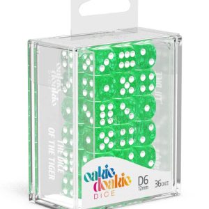 36 Dados 12mm Speckled Verde