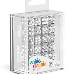 36 Dados 12mm Translucent Claro