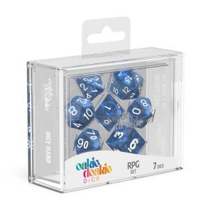 7 Dados Set Marble Azul