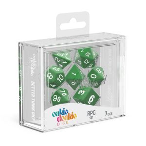 7 Dados Set Solid Verde