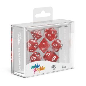 7 Dados Set Speckled Rojo