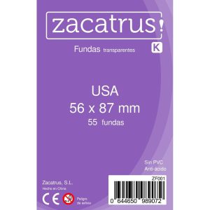[ZF001] Fundas Zacatrus USA (56 mm X 87 mm) (55 uds)