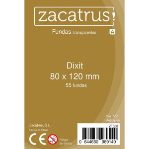 [ZF008] Fundas Zacatrus Dixit (80 mm X 120 mm) (55 unidades)