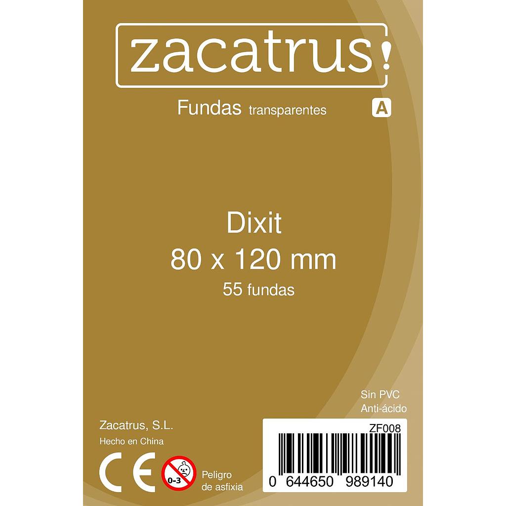 [ZF008] Fundas Zacatrus Dixit (80 mm X 120 mm) (55 unidades)