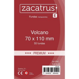 [ZF030] Fundas Zacatrus Volcano premium (70 mm x 110 mm) (55 uds)